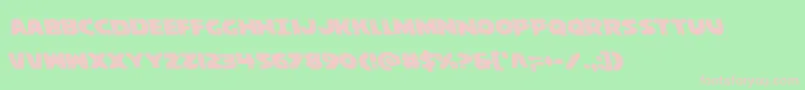 behemuthleft Font – Pink Fonts on Green Background