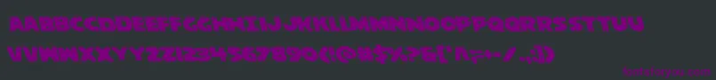 behemuthleft Font – Purple Fonts on Black Background