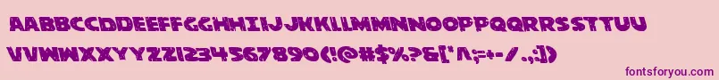 behemuthleft Font – Purple Fonts on Pink Background