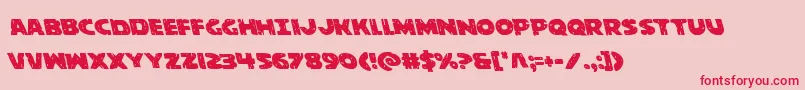 behemuthleft Font – Red Fonts on Pink Background