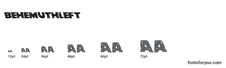 Behemuthleft Font Sizes