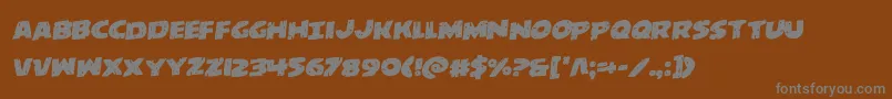 behemuthrotal Font – Gray Fonts on Brown Background