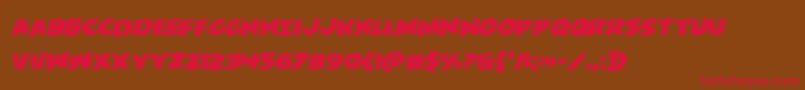 behemuthrotal Font – Red Fonts on Brown Background