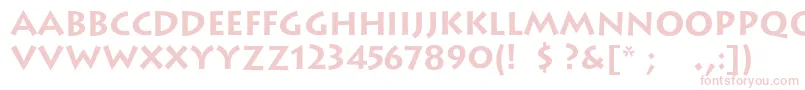 LithoscBold Font – Pink Fonts on White Background