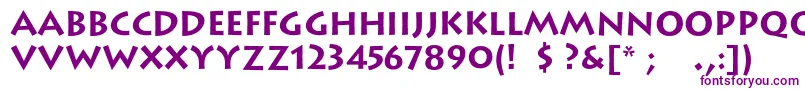 LithoscBold Font – Purple Fonts on White Background