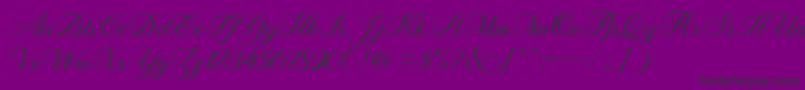 Behind Script Font – Black Fonts on Purple Background