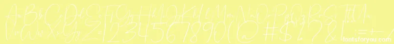 More about Beholder Font Beholder Font – White Fonts on Yellow Background