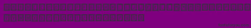 BeholderCapitals Font – Black Fonts on Purple Background