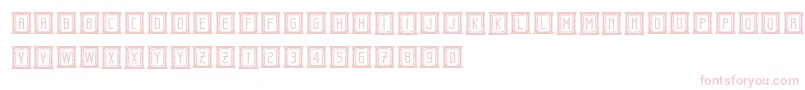 フォントBeholderCapitals – 白い背景にピンクのフォント