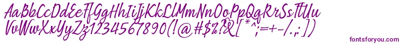 Шрифт Being Love Font by 7NTypes – фиолетовые шрифты на белом фоне