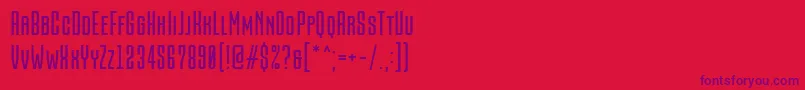 Being Love Sans Font by 7NTypes Font – Purple Fonts on Red Background