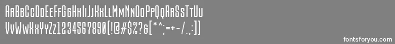 Шрифт Being Love Sans Font by 7NTypes – белые шрифты на сером фоне