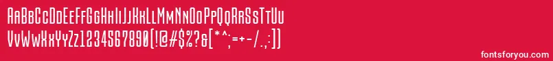 Fonte Being Love Sans Font by 7NTypes – fontes brancas em um fundo vermelho