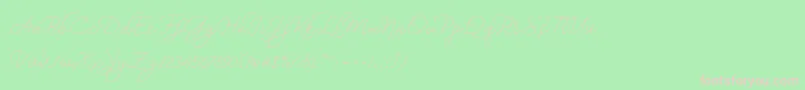 bekafonte dafont Font – Pink Fonts on Green Background