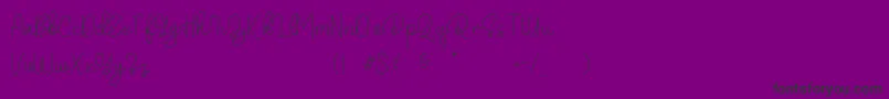 Belandia-fontti – mustat fontit violetilla taustalla