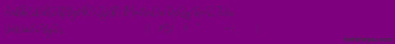 Belandia-Schriftart – Schwarze Schriften auf violettem Hintergrund