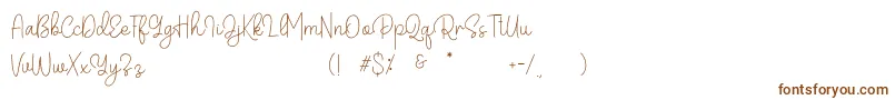 Belandia Font – Brown Fonts on White Background