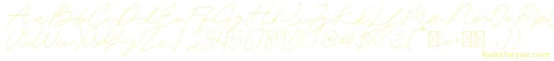 Belatina-Schriftart – Gelbe Schriften