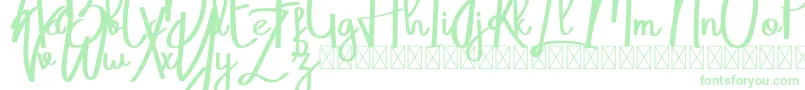 Belatoni Font – Green Fonts on White Background