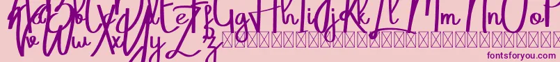 Belatoni Font – Purple Fonts on Pink Background