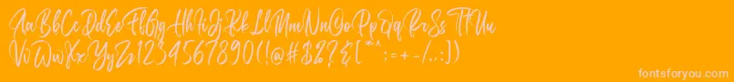 Подробнее о шрифте Belgedes Шрифт Belgedes – розовые шрифты на оранжевом фоне