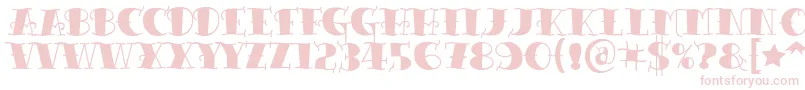 Tattooletteringblack Font – Pink Fonts on White Background