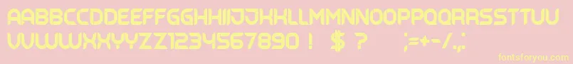 Belgrado Font – Yellow Fonts on Pink Background