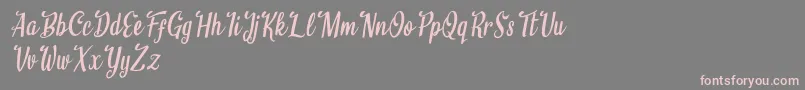 Believe it Font – Pink Fonts on Gray Background