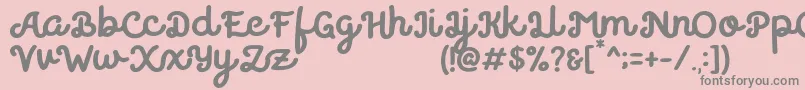 Believer Font – Gray Fonts on Pink Background