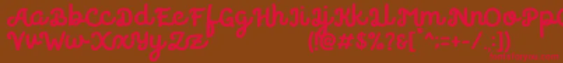 Believer Font – Red Fonts on Brown Background