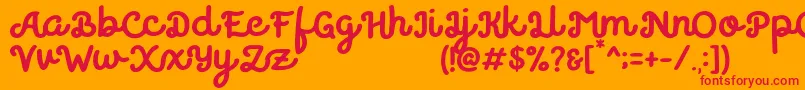 Believer Font – Red Fonts on Orange Background