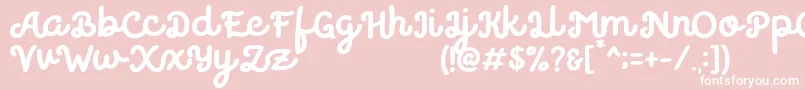 Believer Font – White Fonts on Pink Background