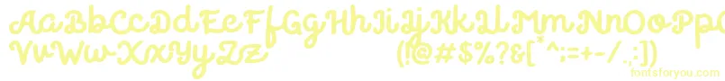 Believer Font – Yellow Fonts on White Background