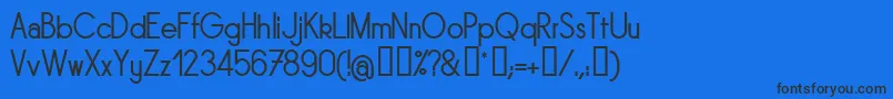 Sornrg Font – Black Fonts on Blue Background