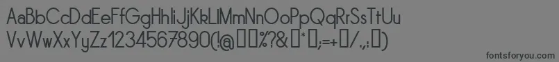 Шрифт Sornrg – чёрные шрифты на сером фоне