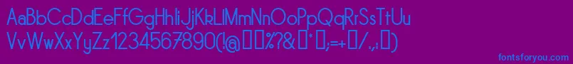 Sornrg Font – Blue Fonts on Purple Background