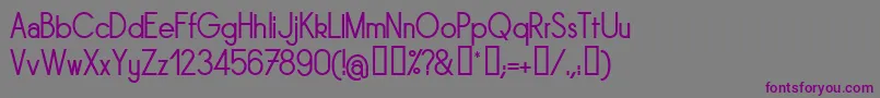 Шрифт Sornrg – фиолетовые шрифты на сером фоне