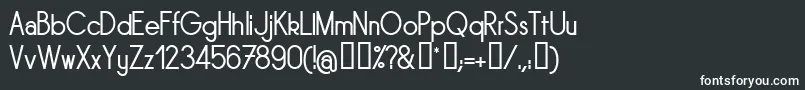 Sornrg-fontti – valkoiset fontit mustalla taustalla