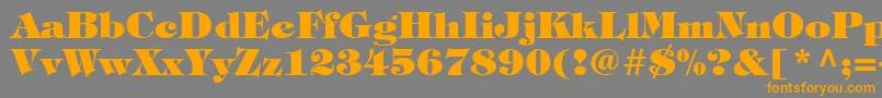 Шрифт SophisticateBlackSsiExtraBold – оранжевые шрифты на сером фоне