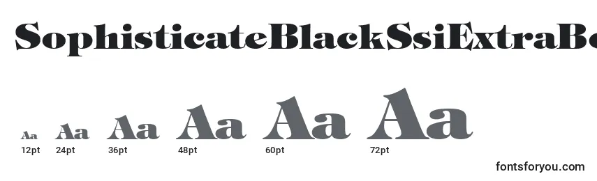 SophisticateBlackSsiExtraBold Font Sizes