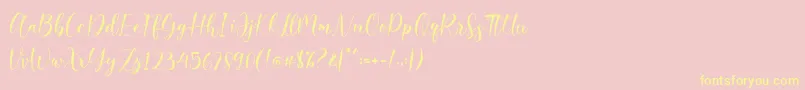 fuente Belista – Fuentes Amarillas Sobre Fondo Rosa