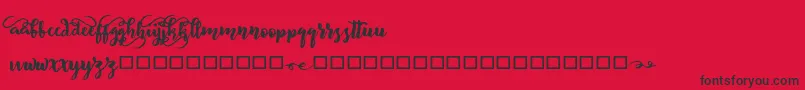 BeliveD Font – Black Fonts on Red Background