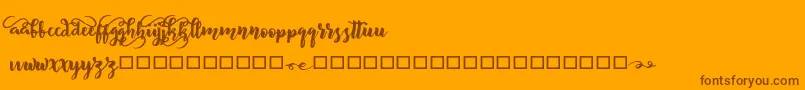 BeliveD Font – Brown Fonts on Orange Background