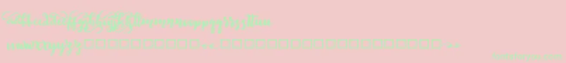 BeliveD Font – Green Fonts on Pink Background