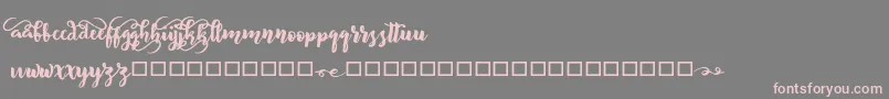 Weitere Informationen zur BeliveD-Schriftart BeliveD-Schriftart – Rosa Schriften auf grauem Hintergrund
