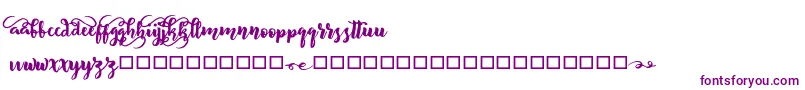 BeliveD-fontti – violetit fontit valkoisella taustalla