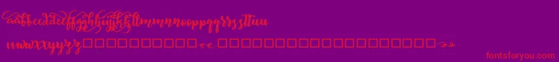 BeliveD Font – Red Fonts on Purple Background