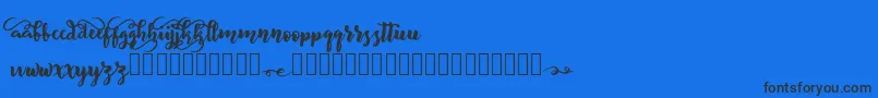 BeliveD Font – Black Fonts on Blue Background