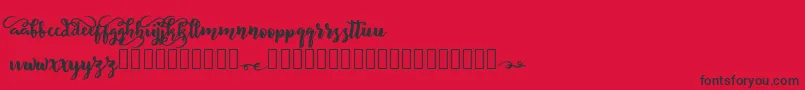 BeliveD Font – Black Fonts on Red Background