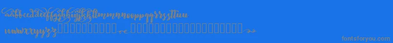 BeliveD Font – Gray Fonts on Blue Background